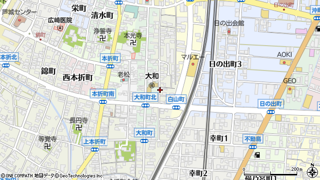 〒923-0951 石川県小松市白山町の地図