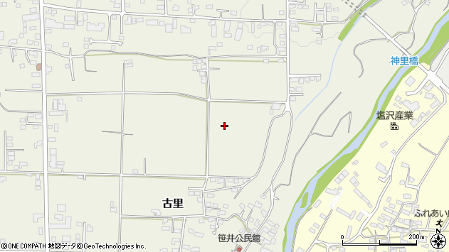 〒386-0005 長野県上田市古里の地図