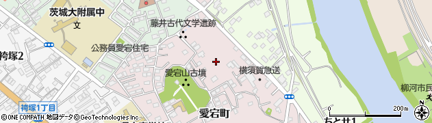 茨城県水戸市愛宕町周辺の地図