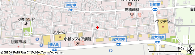 石川県小松市沖町（レ）周辺の地図