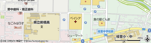 ベイシア前橋モール店周辺の地図