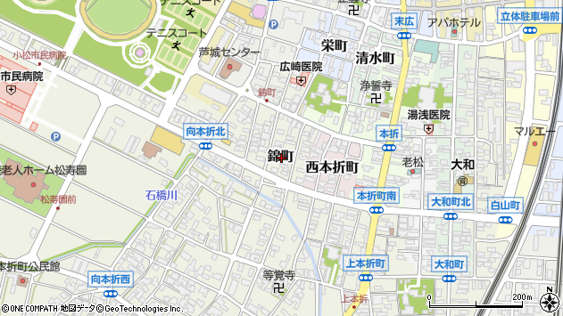 〒923-0948 石川県小松市錦町の地図