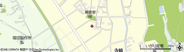 茨城県笠間市寺崎周辺の地図