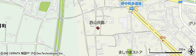 栃木県栃木市野中町373周辺の地図