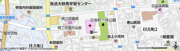 ベイシア文化ホール　大ホール周辺の地図