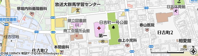 ベイシア文化ホール　小ホール周辺の地図