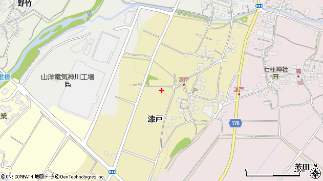 〒386-0006 長野県上田市漆戸の地図
