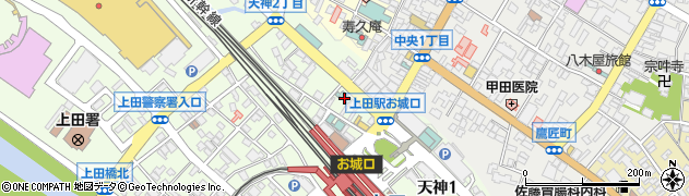 東横ＩＮＮ上田駅前周辺の地図