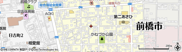 群馬県前橋市三俣町周辺の地図