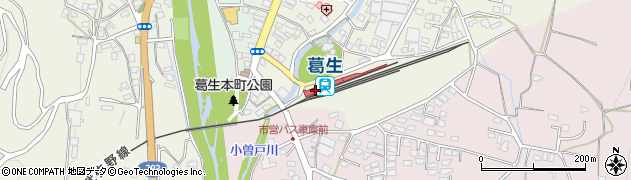 葛生駅周辺の地図