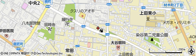 セブンイレブン上田常田店周辺の地図