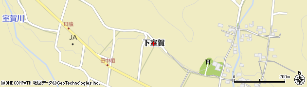 長野県上田市下室賀周辺の地図