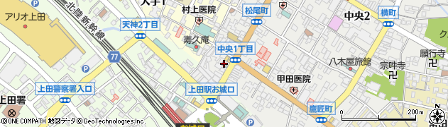 上田プラザホテル周辺の地図