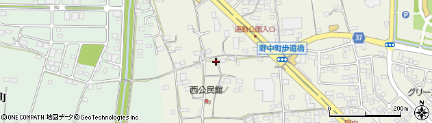 栃木県栃木市野中町363周辺の地図