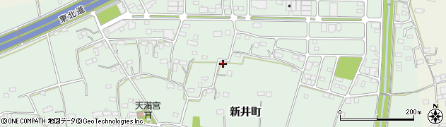 栃木県栃木市新井町575周辺の地図