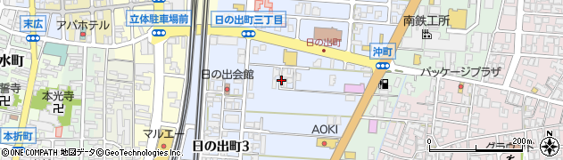石川県小松市日の出町周辺の地図