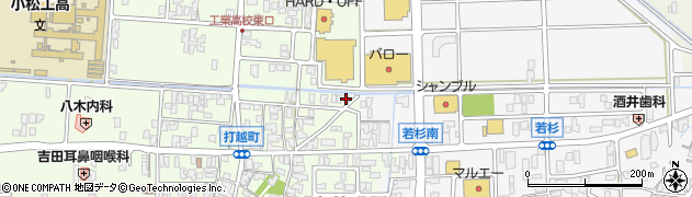 石川県小松市打越町乙89周辺の地図