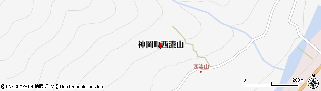 岐阜県飛騨市神岡町西漆山周辺の地図