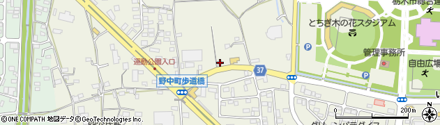 栃木県栃木市野中町524周辺の地図