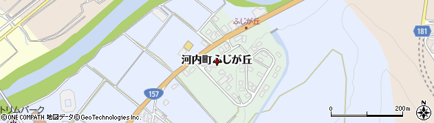 石川県白山市河内町ふじが丘周辺の地図