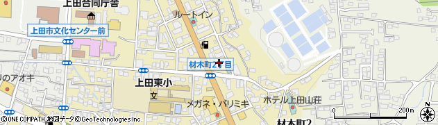 ミルクマーケット　上田店周辺の地図