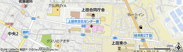上田文化会館周辺の地図
