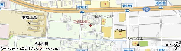 石川県小松市打越町（い）周辺の地図