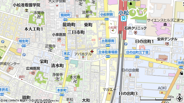 〒923-0922 石川県小松市飴屋町の地図