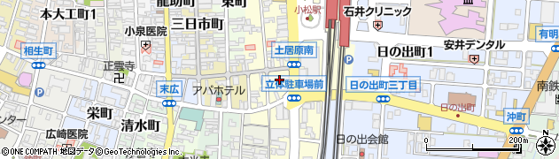 石川県小松市土居原町218-1周辺の地図
