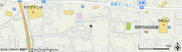 長野県上田市古里西野竹周辺の地図