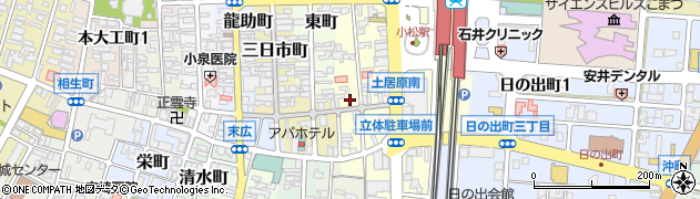 石川県小松市土居原町253周辺の地図