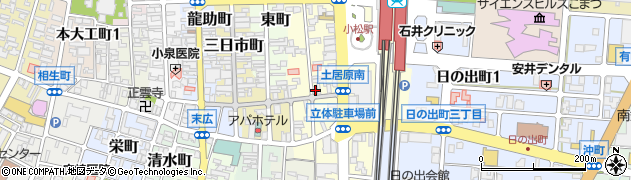 石川県小松市土居原町210周辺の地図