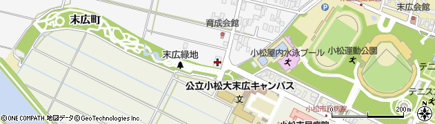 石川県小松市下牧町辛周辺の地図