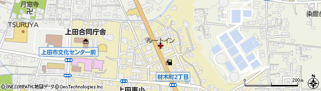 ホテルルートイン上田－国道１８号－周辺の地図