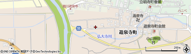 石川県小松市遊泉寺町（カ）周辺の地図