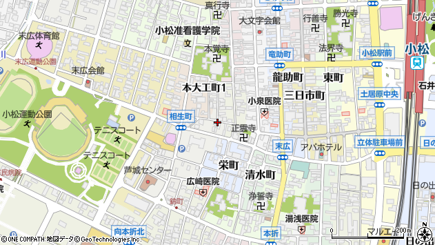 〒923-0935 石川県小松市上寺町の地図