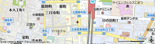 石川県小松市土居原町204周辺の地図