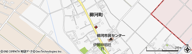 水戸柳河簡易郵便局周辺の地図