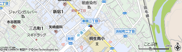 新宿２周辺の地図