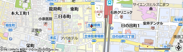 石川県小松市土居原町203周辺の地図