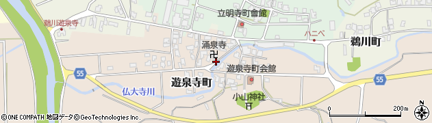 石川県小松市遊泉寺町ホ周辺の地図