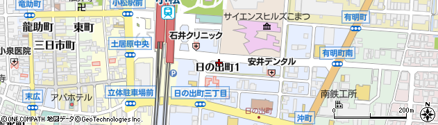 ニッポンレンタカー小松駅東口営業所周辺の地図