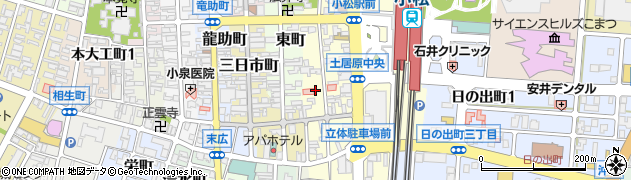 石川県小松市土居原町300周辺の地図