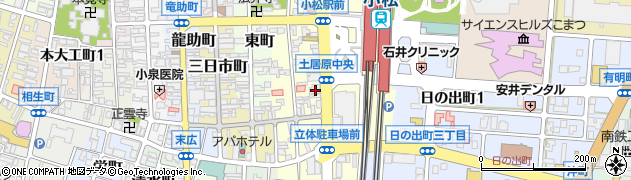石川県小松市土居原町202周辺の地図