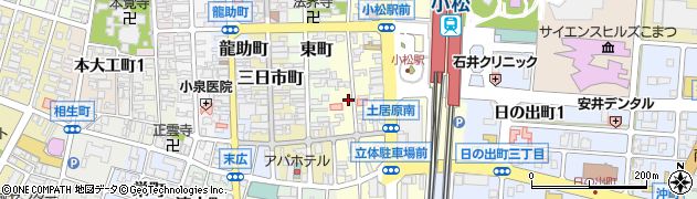 石川県小松市土居原町302周辺の地図