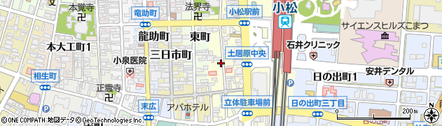 石川県小松市土居原町270周辺の地図