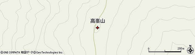 高峯山周辺の地図