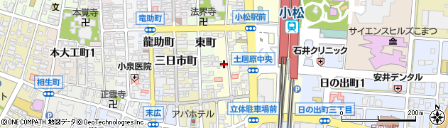 石川県小松市土居原町296周辺の地図