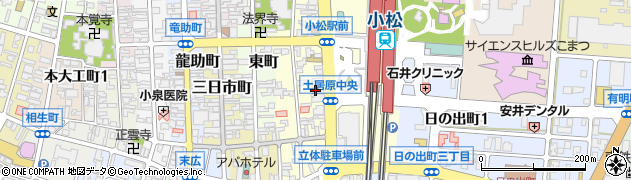 魚民 小松西口駅前店周辺の地図