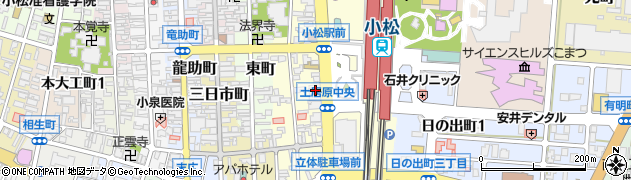 石川県小松市土居原町198周辺の地図